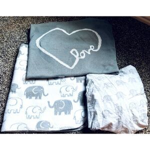 Pottery Barn Baby Crib Set, Elephants